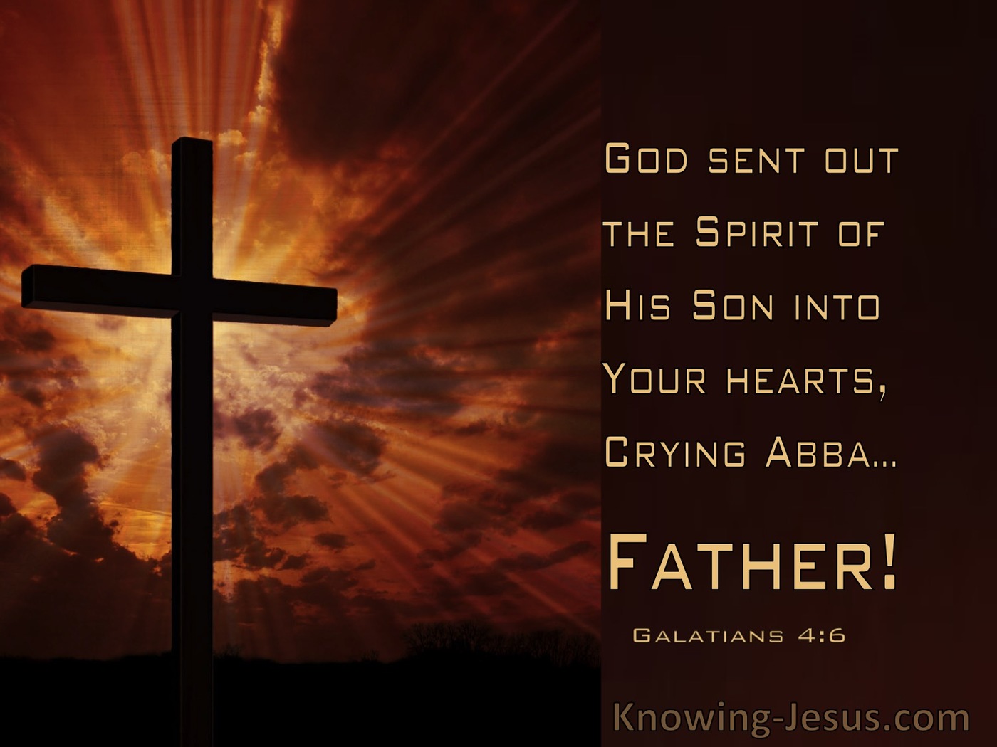 Galatians 4:6 God Send His Spirit Into Our Hearts (windows)02:09